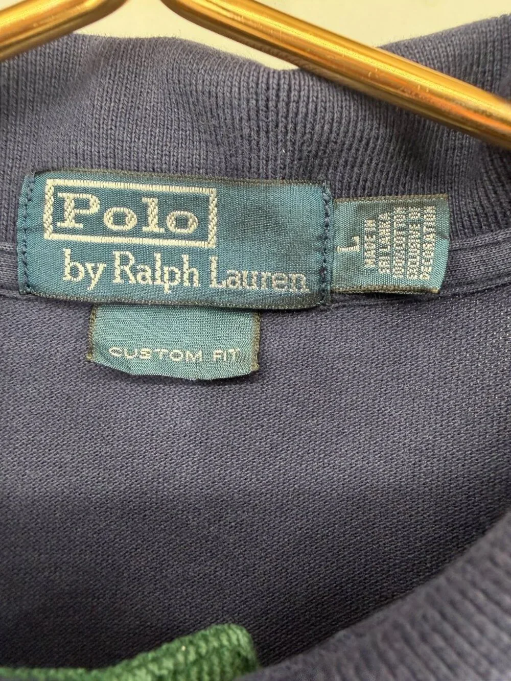 Polo Ralph Lauren Custom Fit Big Pony Colorblock Polo Shirt Men's Large
